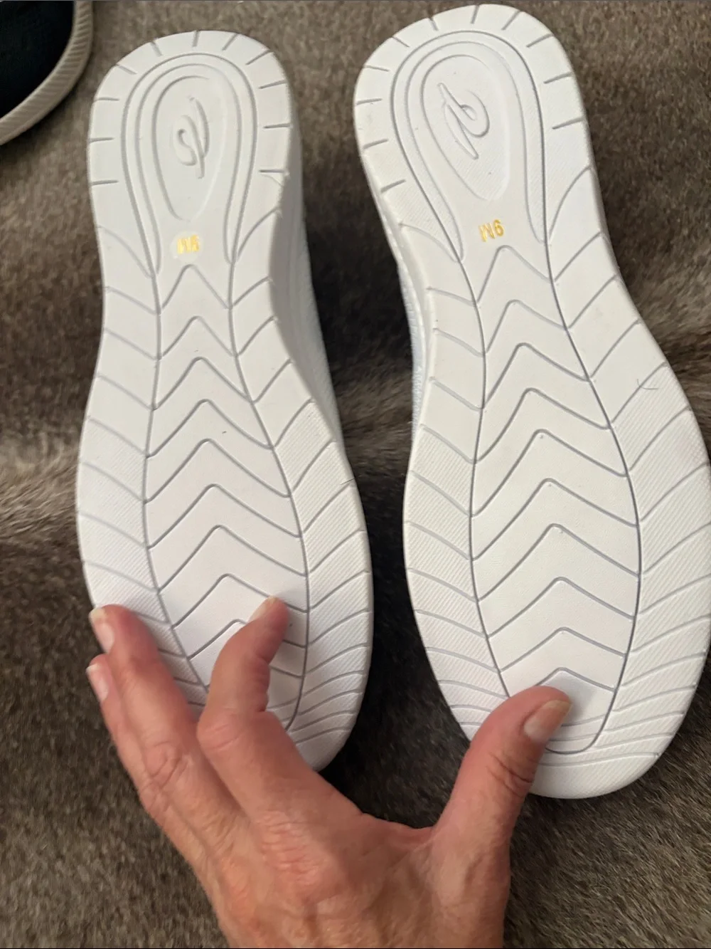 NWOB QVC Easy Spirit Glitz White Knit Slip On Walking Shoes Skimmer Flats Size 9 - Picture 9 of 9